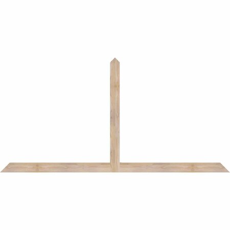 Ekena Millwork Portland Smooth Timber Gable Bracket, Douglas Fir, 84"W x 42"H x 1 1/2"D x 3 1/2"F, 12/12 Pitch GBW084X42X0204POR00SDF